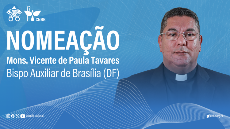 Padre Vicente de Paula Tavares, nomeado bispo auxiliar da Arquidiocese de Brasília (DF)