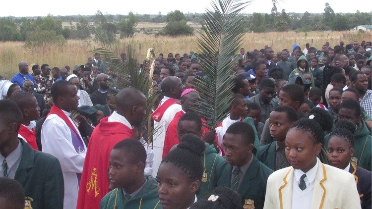 Gweru Catholic Schools Art Festival culminated in a Palm Sunday Celebration. 