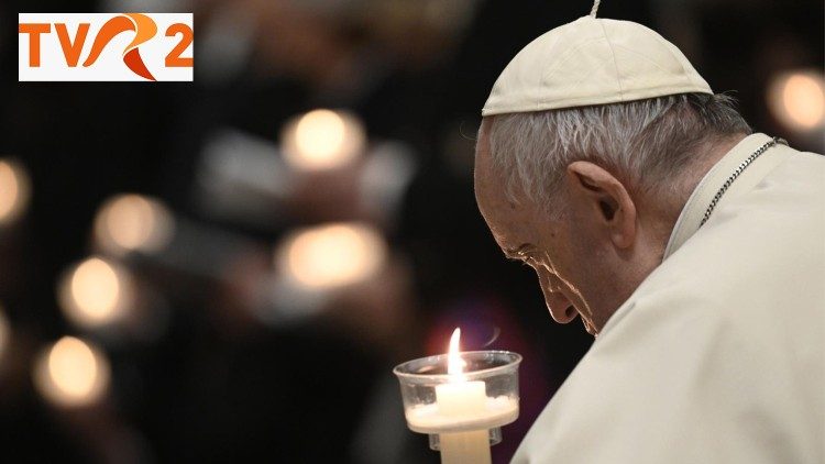 TVR2 transmite în direct de la Vatican Vigilia Pascală din Noaptea Învierii și mesajul ”Urbi et Orbi” din Duminica Paștelui.