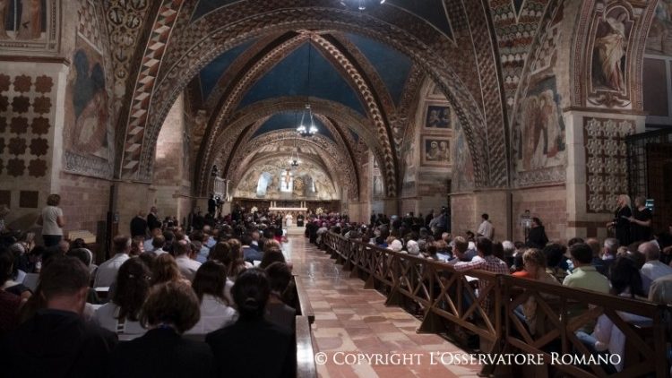 Assisi: un'immagine della Giornata Mondiale della Pace del 20 settembre 2016 