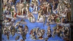 Giudizio universale, affresco nella Cappella Sistina 