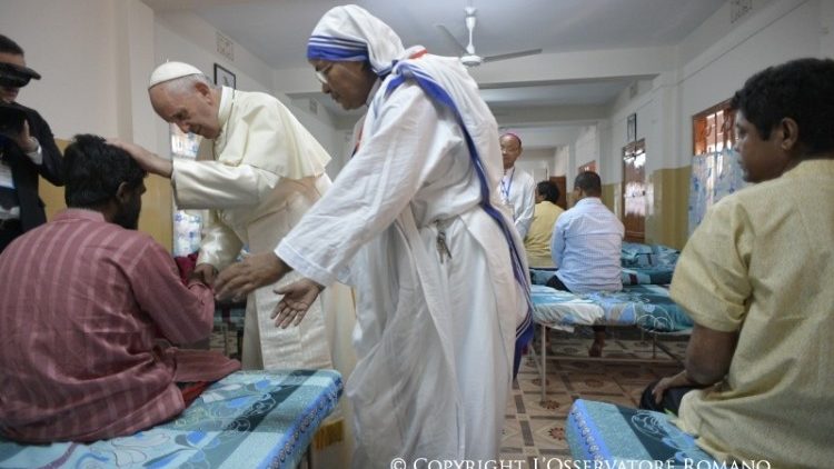 La maison Mère Teresa à Tejgaon au Bangladesh, lors de la visite du Pape François dans le pays, le 19 décembre 2017.