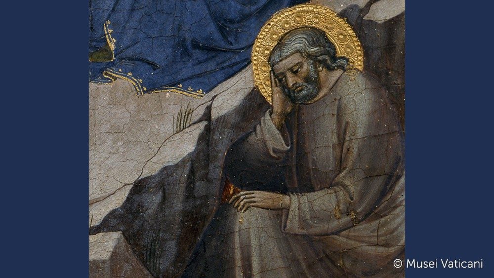 Mariotto di Nardo, 1385 ca., Natività, particolare di San GIuseppe, © Musei Vaticani