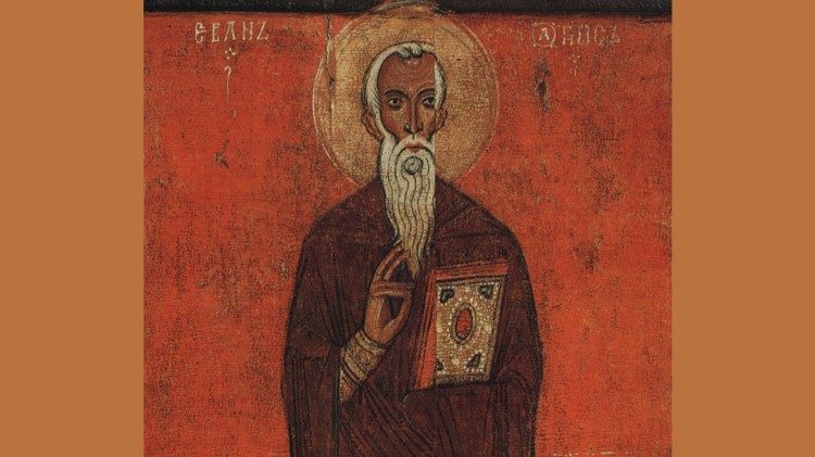Sv. Ján Klimak, ikona pochádzajúca od Novgorodskej školy
