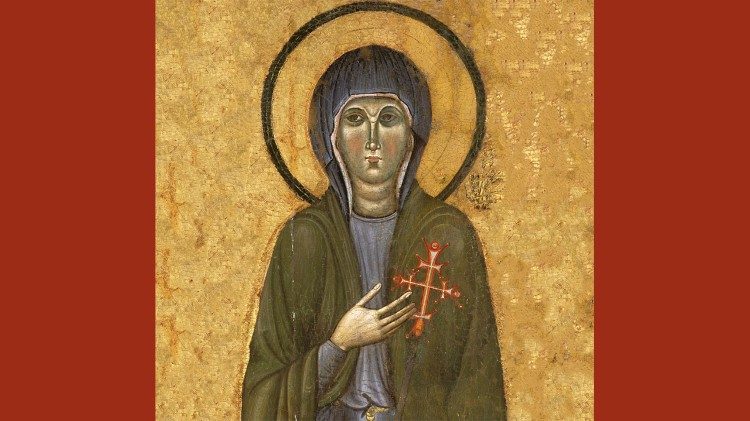 Святая Клара Ассизская, икона XIII века