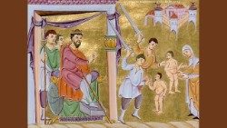 Zobrazenie Svätých Neviniatok, mučeníkov (Evangeliario di Ottone III.)