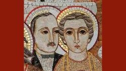 Ikone der Seligen Luigi e Maria Beltrame Quattrocchi in Santa Severa