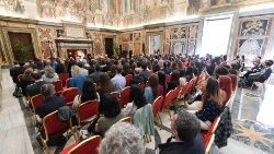 Audiencia vatikánskych škôl v Klementínskej sále (13. mája 2024)