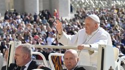 教皇フランシスコ　2025年5月15日の一般謁見　バチカン・聖ペトロ広場