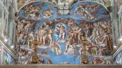 El Juicio Final, fresco de Miguel Ángel, encargado por el Papa Clemente VII para la Capilla Sixtina. (Vatican Media)