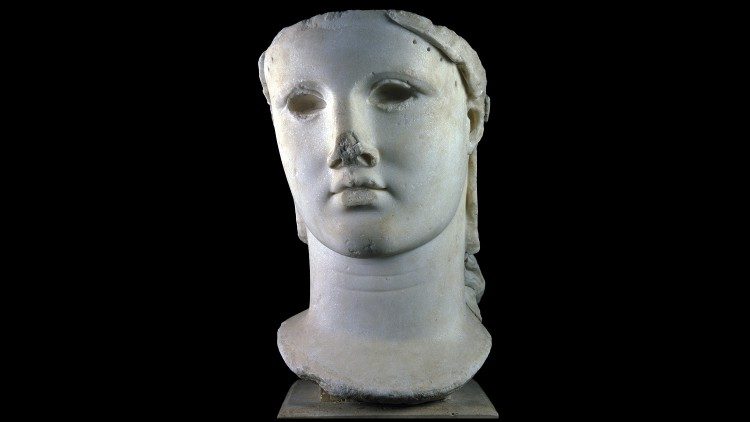 Testa statua di Atena tipo Carpegna © Museo Nazionale Romano